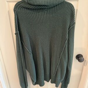 Zenana Outfitters Sage Green Cowl Neck Sweater